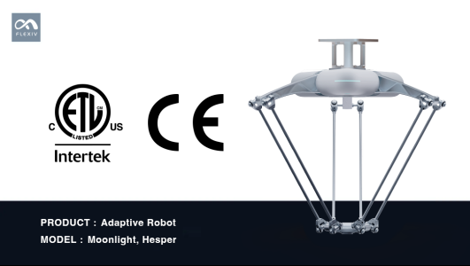 MOONLIGHT 玄晖成为全球首款获得 CE+ETL双认证的力控型并联机器人